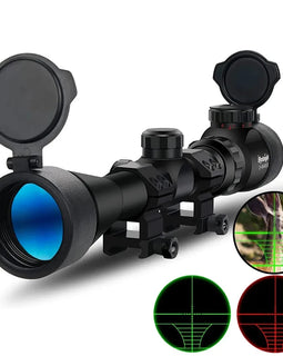 Hunting Riflescope Optical Scope Green Red Illuminated