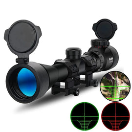 Hunting Riflescope Optical Scope Green Red Illuminated