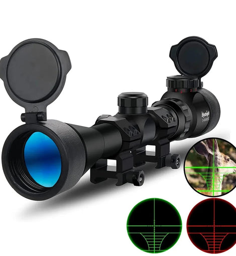 Hunting Riflescope Optical Scope Green Red Illuminated