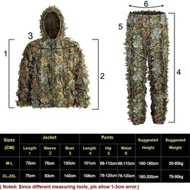 3D Leafy Bionic Camouflage Hunting Clothing